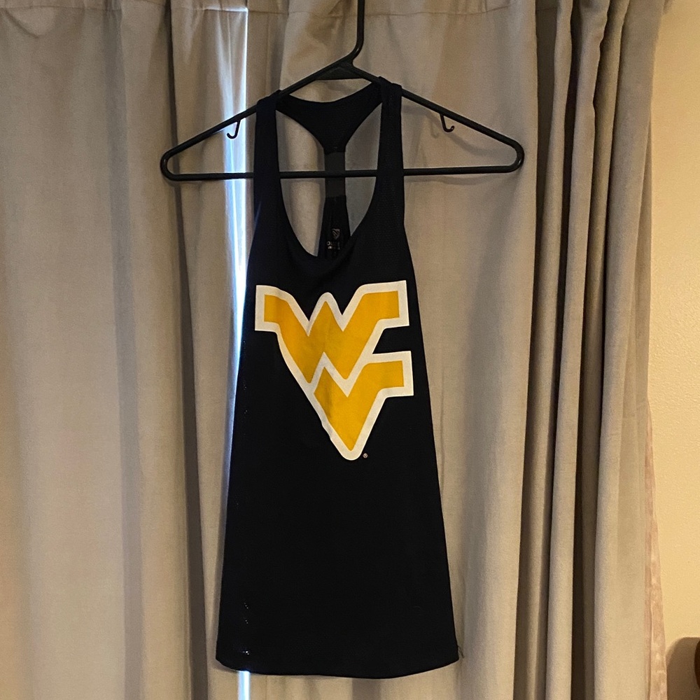 Women's Black and Yellow Graphic Tank Top